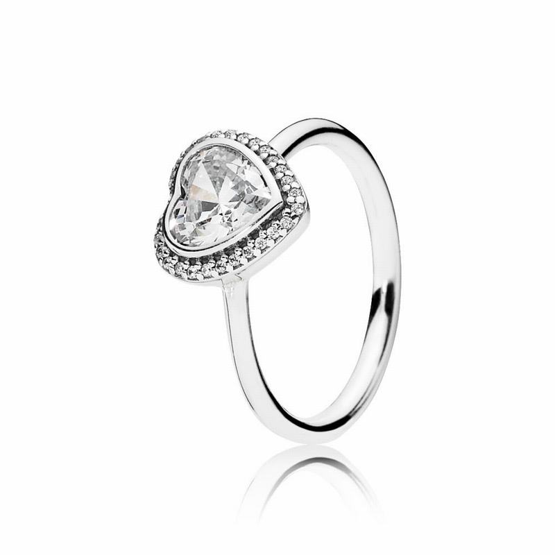 Inel Promisiune Pandora Sparkling Love Inima Argint (nF1J8N5u)